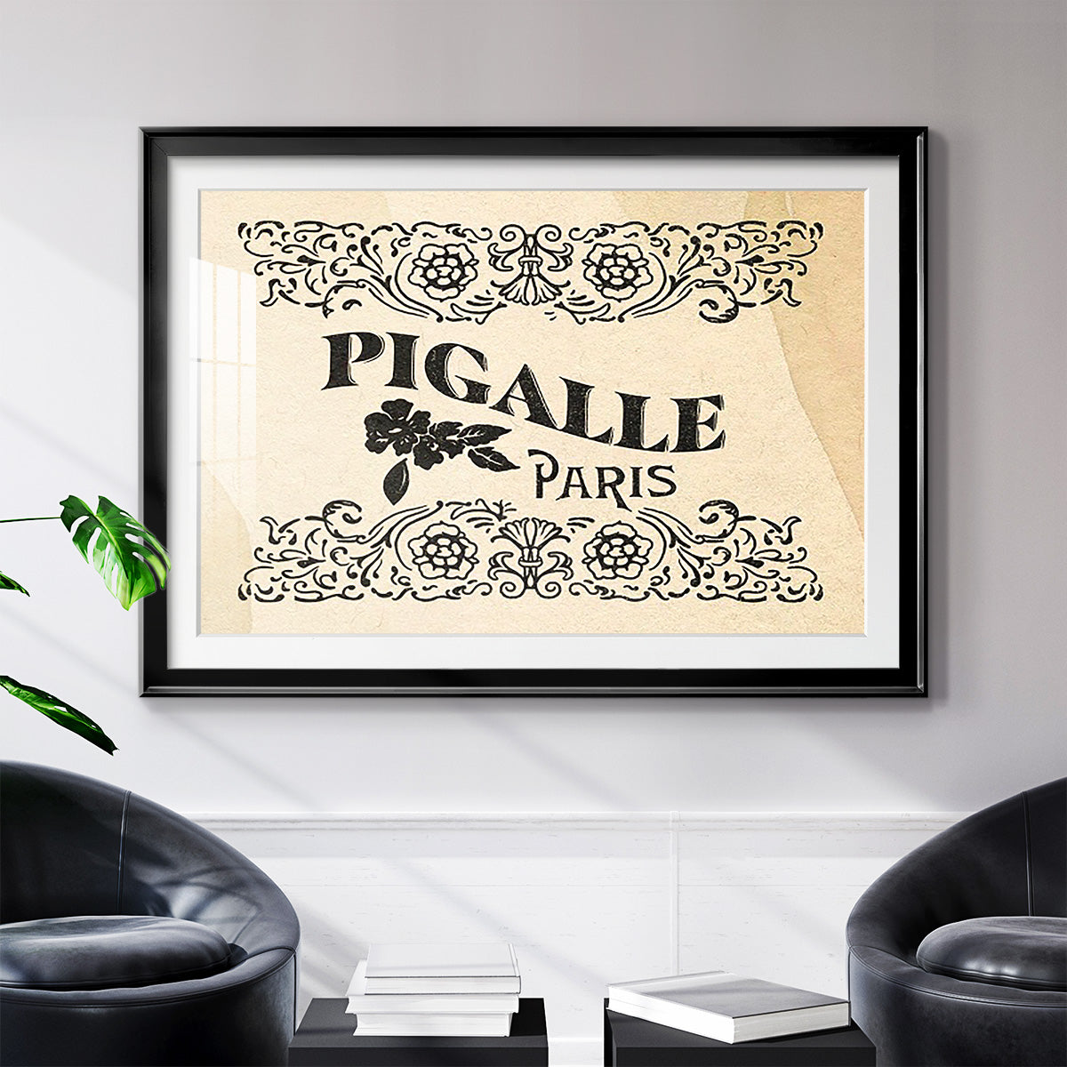 Antique French Label III - Modern Framed Art Print