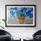 Blue Love - Modern Framed Art Print