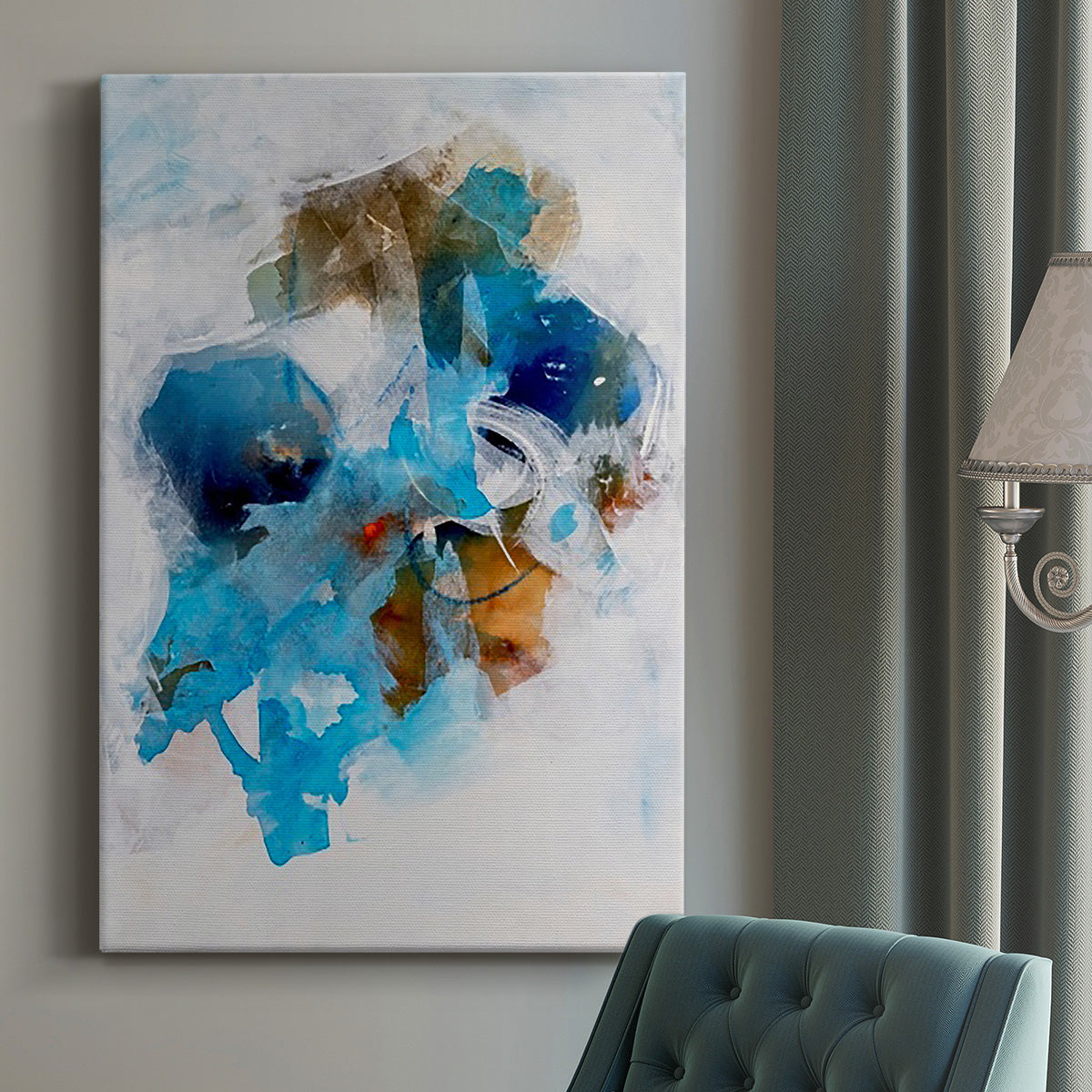 Misty Blue I - Canvas Art Print