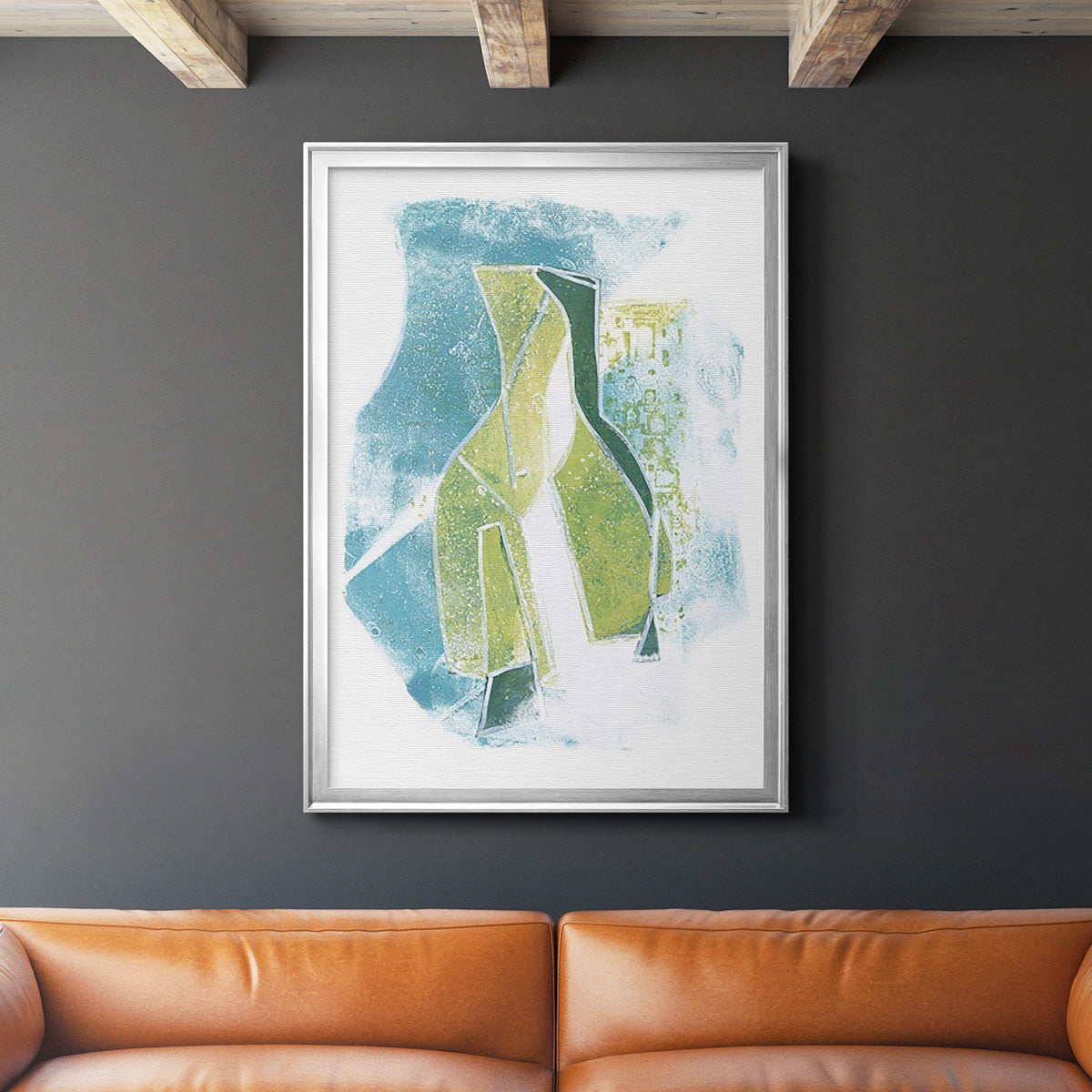 Jubilee Jugs III - Modern Framed Canvas Print