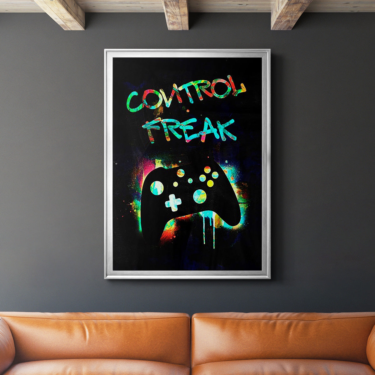 Gamer Tag I - Modern Framed Canvas Print
