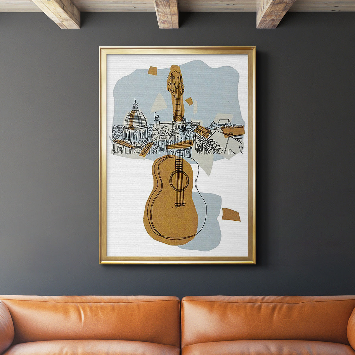 Rehearsal III - Modern Framed Canvas Print