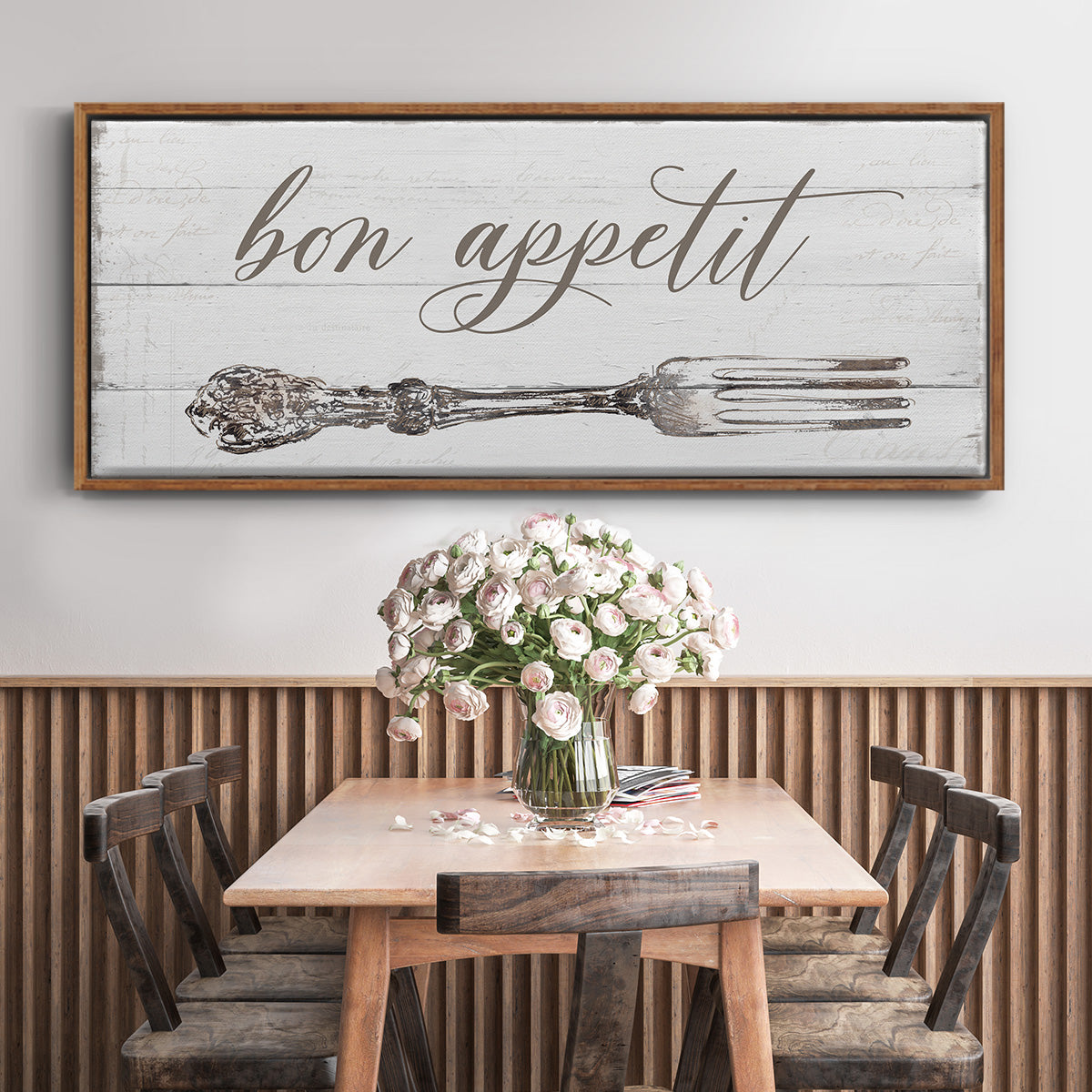 Bon Appetit - Floater Framed Canvas Print
