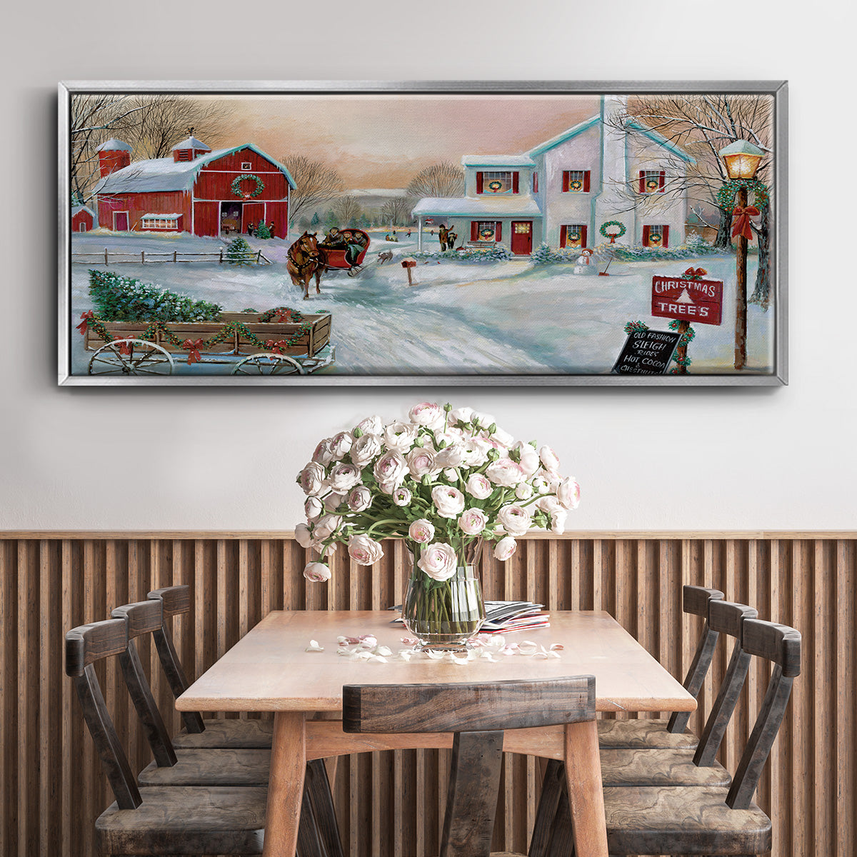 Christmas Tree Farm - Floater Framed Canvas Print