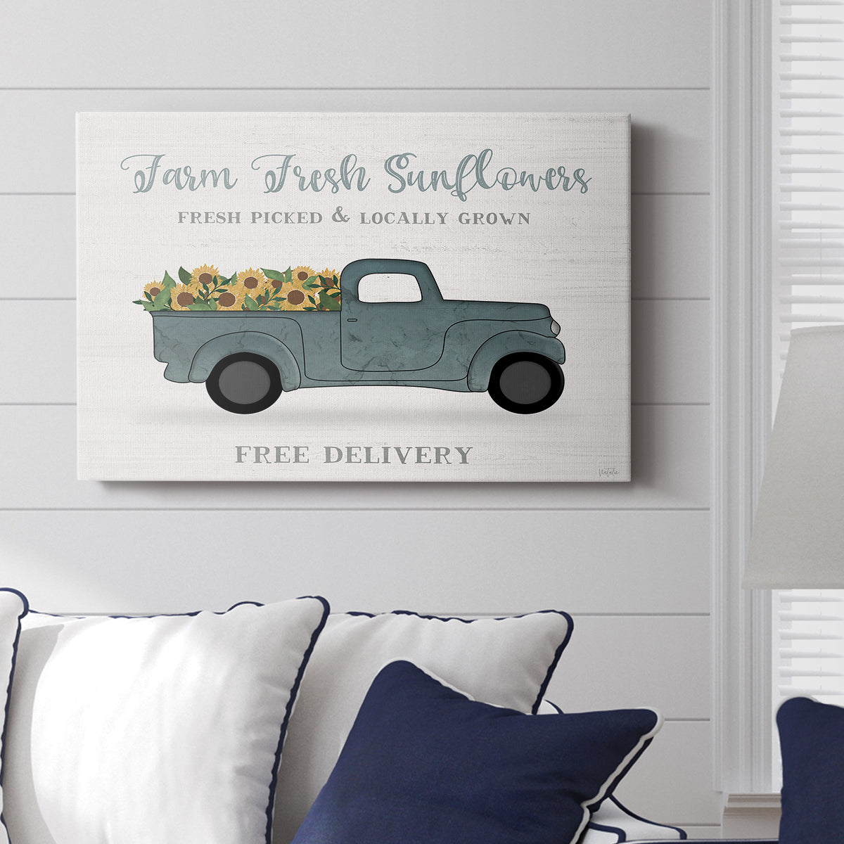 Farmers Market Truck - Canvas Art Print