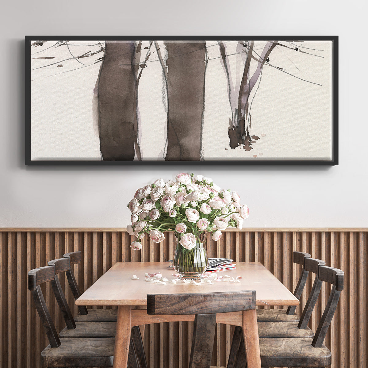 Under the Winter Tree II - Floater Framed Canvas Print