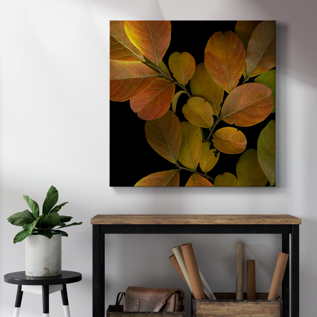 Small Vivid Leaves I (ST) - Canvas Art Print