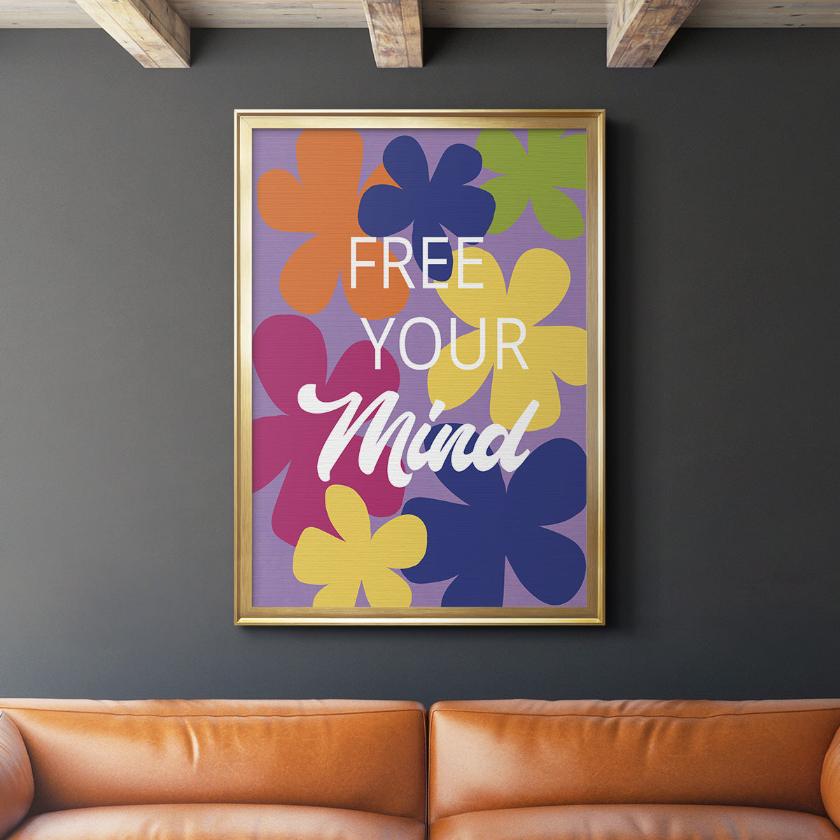 Free Your Mind - Modern Framed Canvas Print