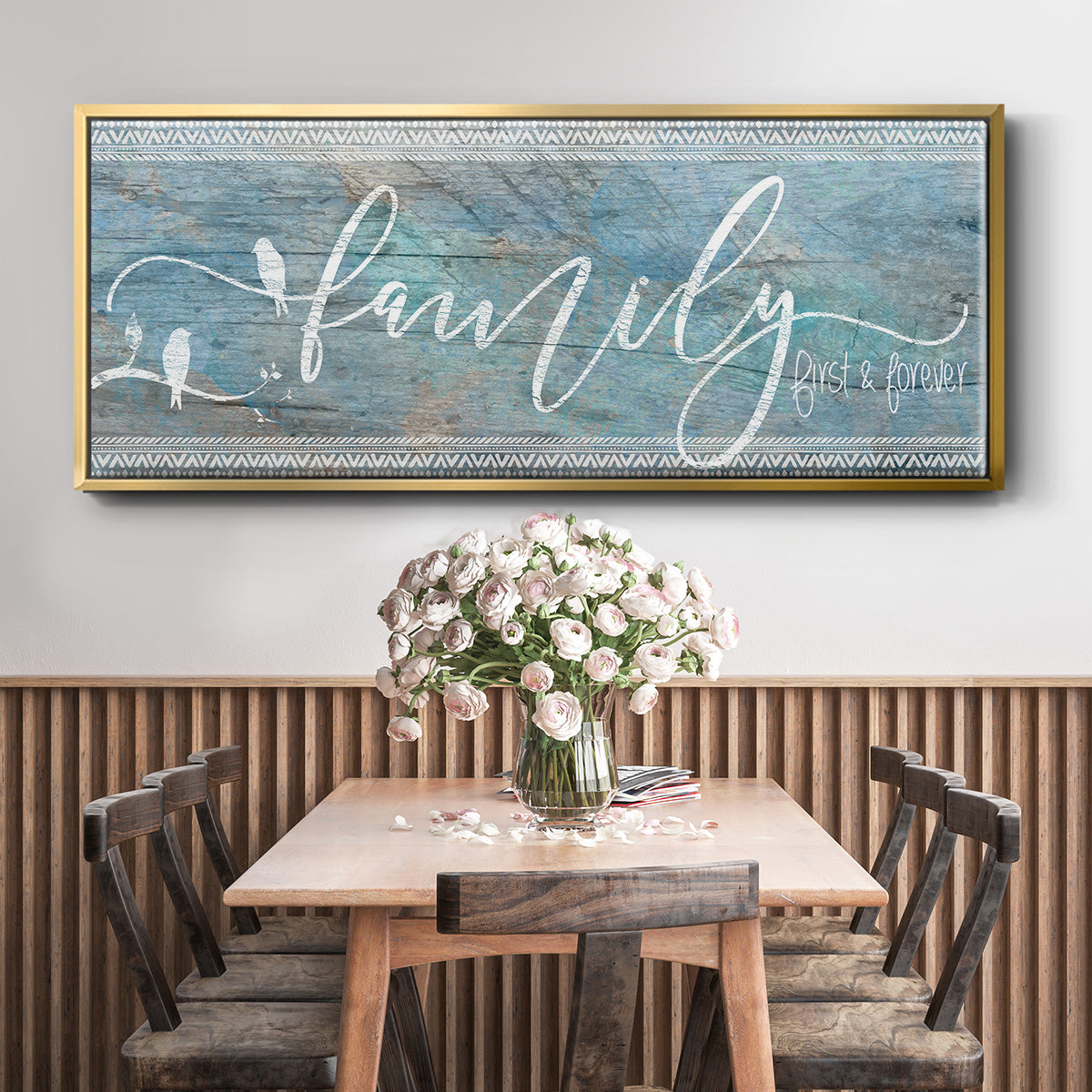 Family First - Floater Framed Canvas Print