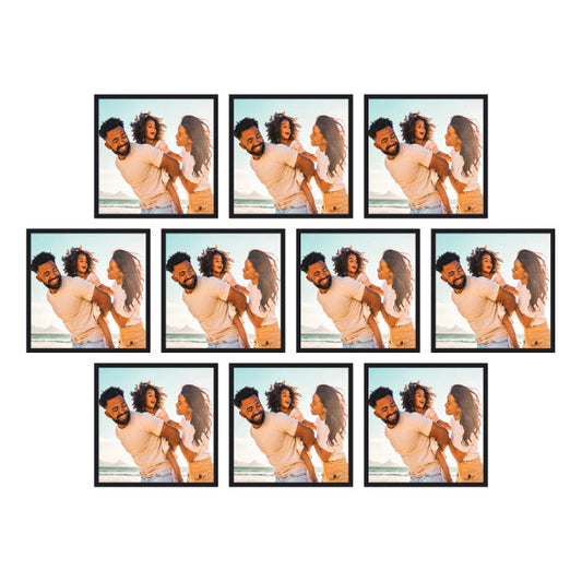 Set of 10 Restickable Custom Framed Photos - 12" x 12"