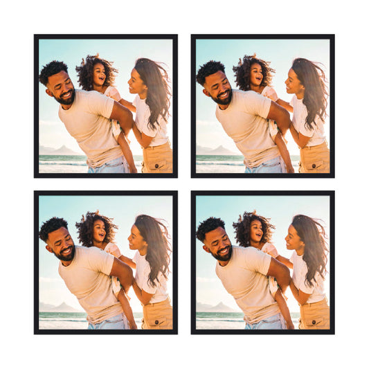 Set of 4 Restickable Custom Framed Photos - 12" x 12"