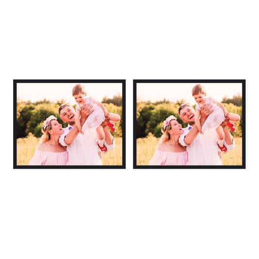 Set of 2 Restickable Custom Framed Photos - 14" x 11"