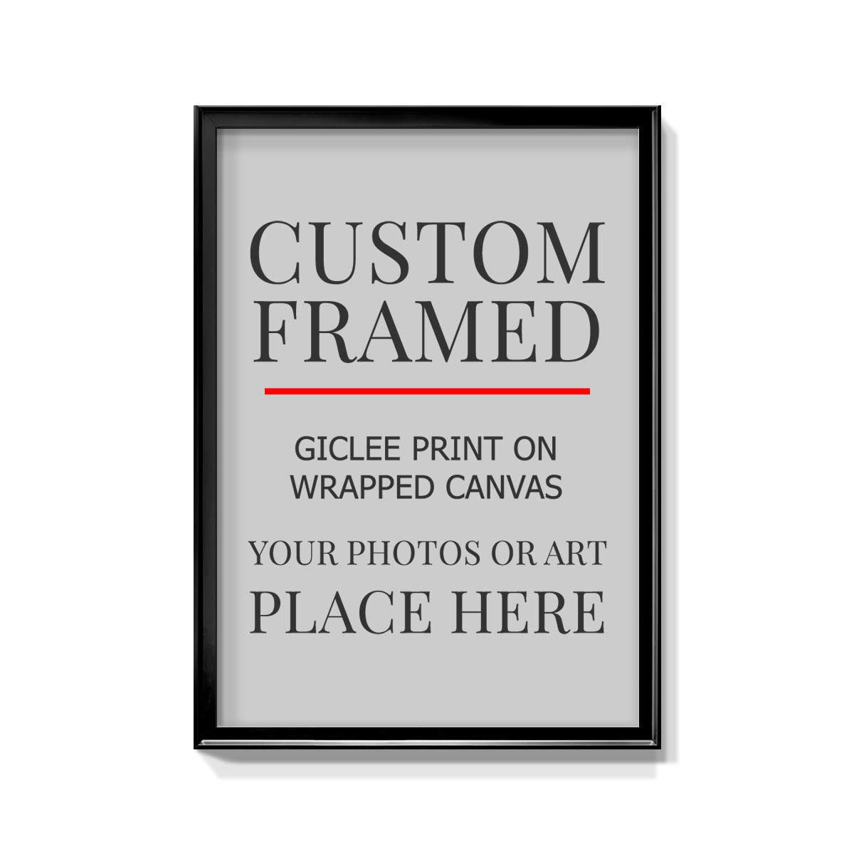 Modern Custom Framed Canvas