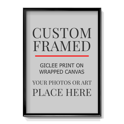 Modern Custom Framed Canvas