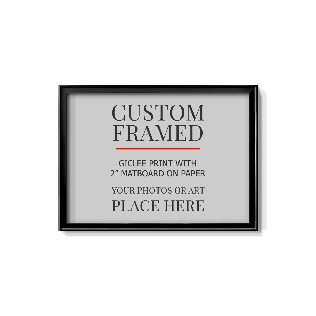 Modern Custom Framed Canvas