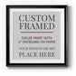 Square Custom Classic Frames - Gallery Wrapped Canvas or Prints