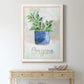 Potted Oregano - Barnwood Framed Canvas Print