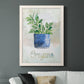 Potted Oregano - Barnwood Framed Canvas Print