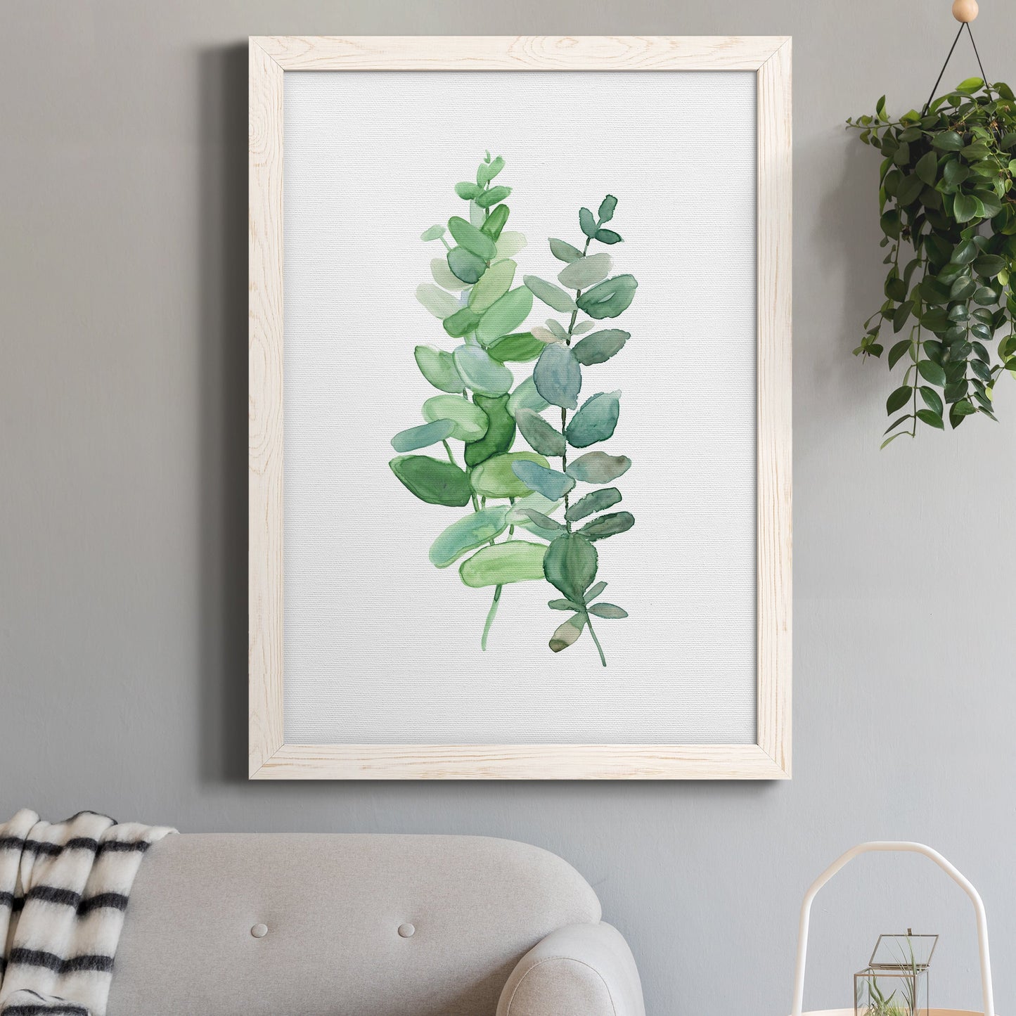Eucalyptus II - Barnwood Framed Canvas Print