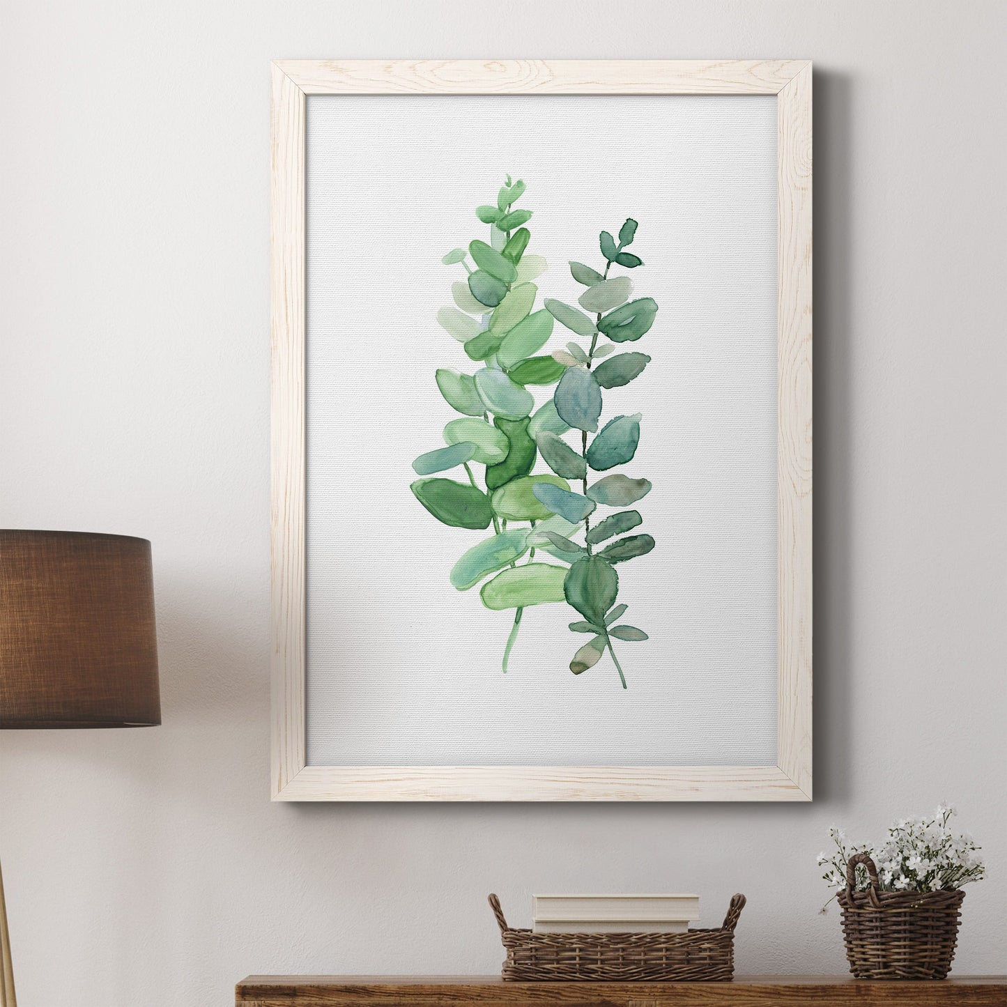 Eucalyptus II - Barnwood Framed Canvas Print