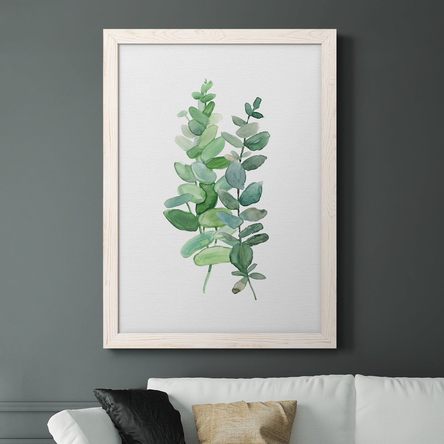 Eucalyptus II - Barnwood Framed Canvas Print