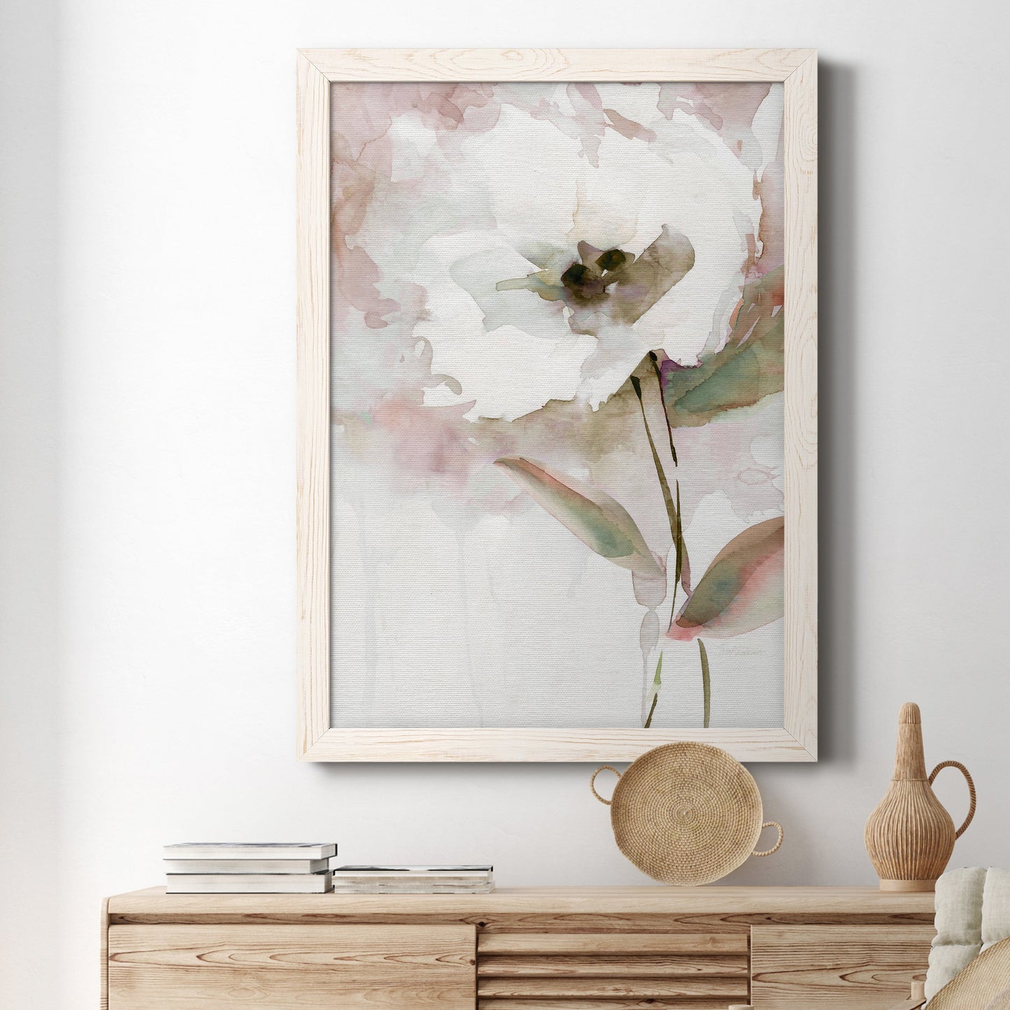 Summer Bloom II - Barnwood Framed Canvas Print
