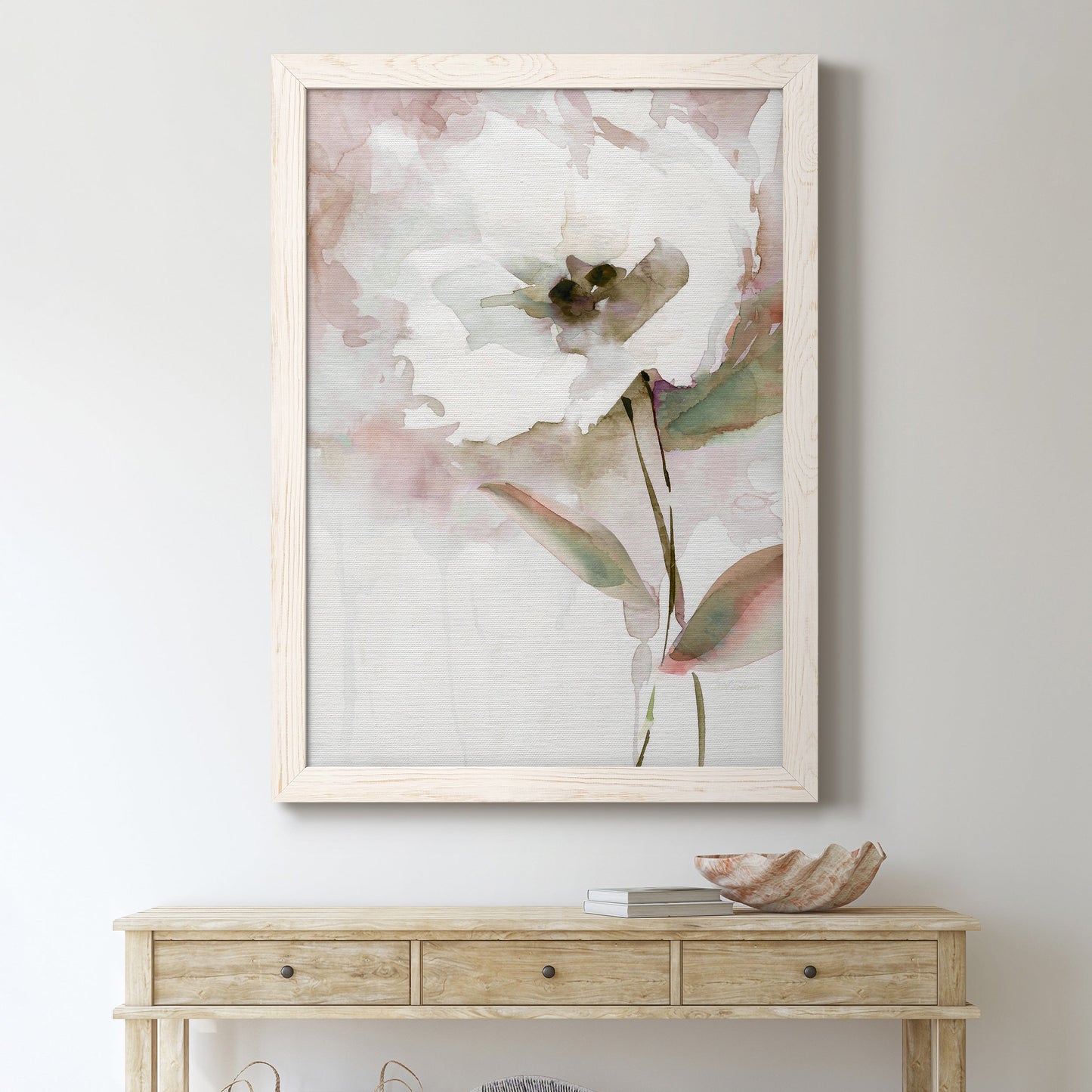 Summer Bloom II - Barnwood Framed Canvas Print