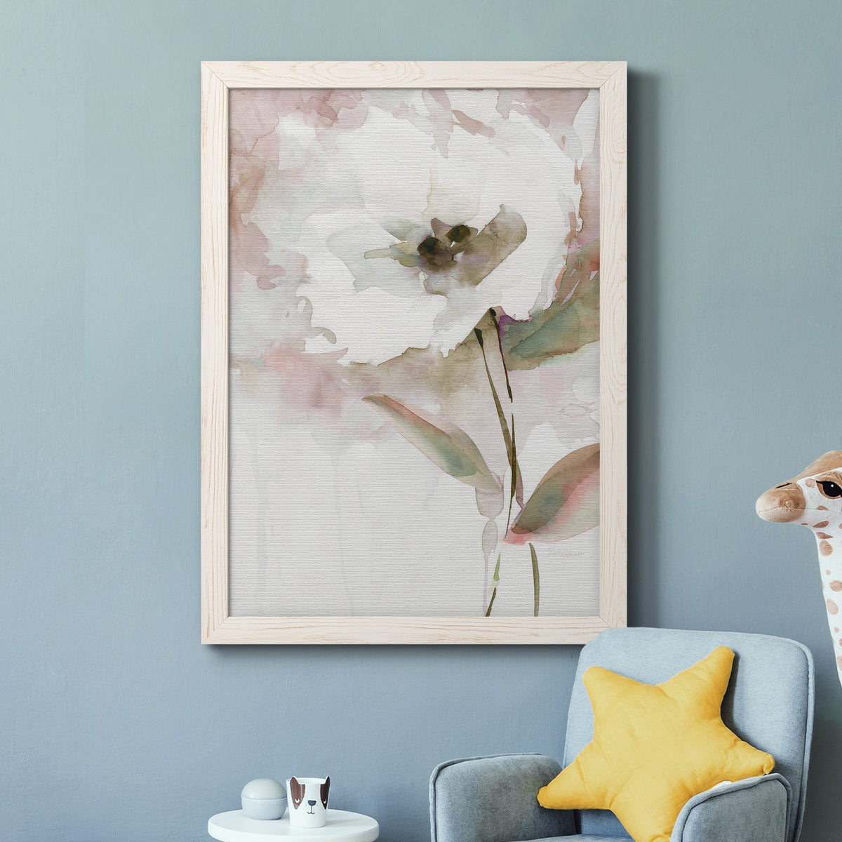 Summer Bloom II - Barnwood Framed Canvas Print