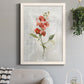 Linen Sweet Pea - Barnwood Framed Canvas Print