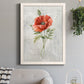 Linen Poppy - Barnwood Framed Canvas Print