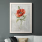 Linen Poppy - Barnwood Framed Canvas Print