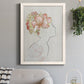 Fashion Floral Silhouette I - Barnwood Framed Canvas Print