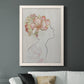 Fashion Floral Silhouette I - Barnwood Framed Canvas Print
