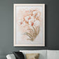 White and Coral Orchid II - Barnwood Framed Canvas Print