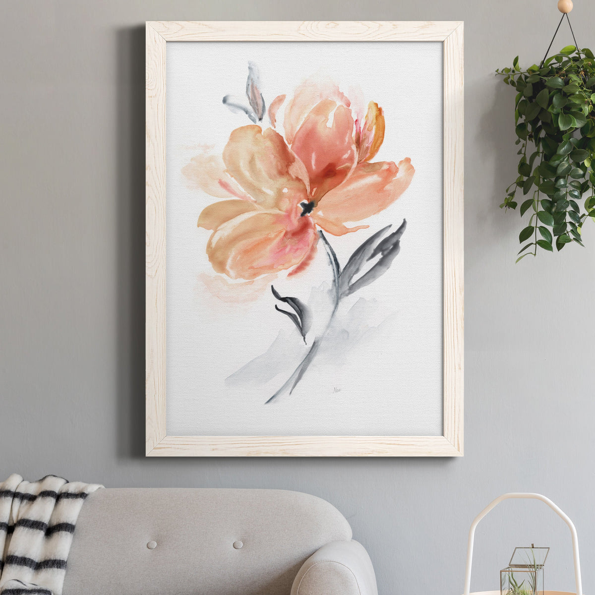 Soft Sensation II - Barnwood Framed Canvas Print