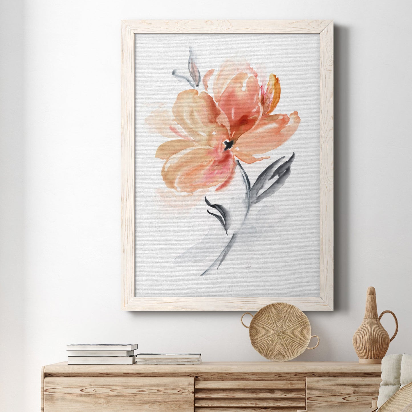 Soft Sensation II - Barnwood Framed Canvas Print