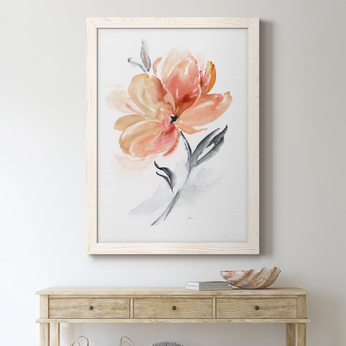 Soft Sensation II - Barnwood Framed Canvas Print