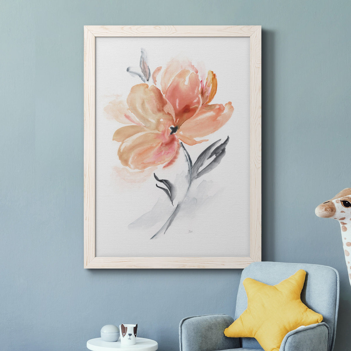 Soft Sensation II - Barnwood Framed Canvas Print
