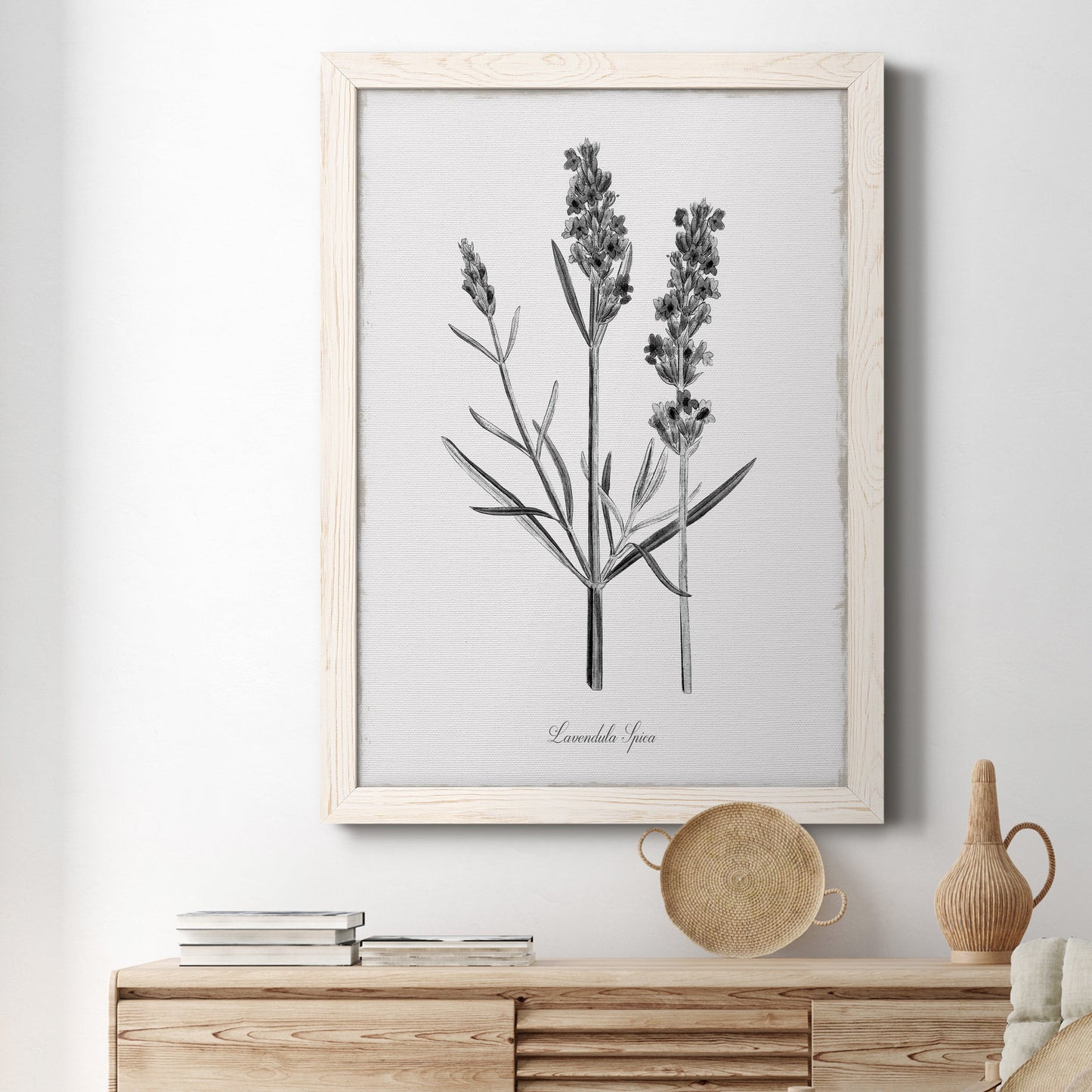 Simply Lavender - Barnwood Framed Canvas Print