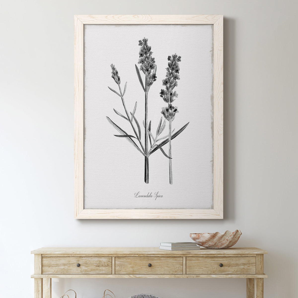 Simply Lavender - Barnwood Framed Canvas Print