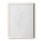 Botanical Gesture VI - Barnwood Framed Canvas Print