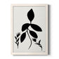 Silhouette Garden I - Barnwood Framed Canvas Print