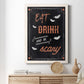Be Scary - Barnwood Framed Canvas Print