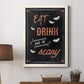 Be Scary - Barnwood Framed Canvas Print