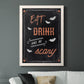 Be Scary - Barnwood Framed Canvas Print