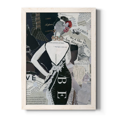 Fashion Mosaic II - Barnwood Framed Canvas Print