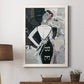 Fashion Mosaic II - Barnwood Framed Canvas Print