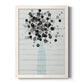 Bouquet of Black & White - Barnwood Framed Canvas Print