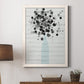 Bouquet of Black & White - Barnwood Framed Canvas Print