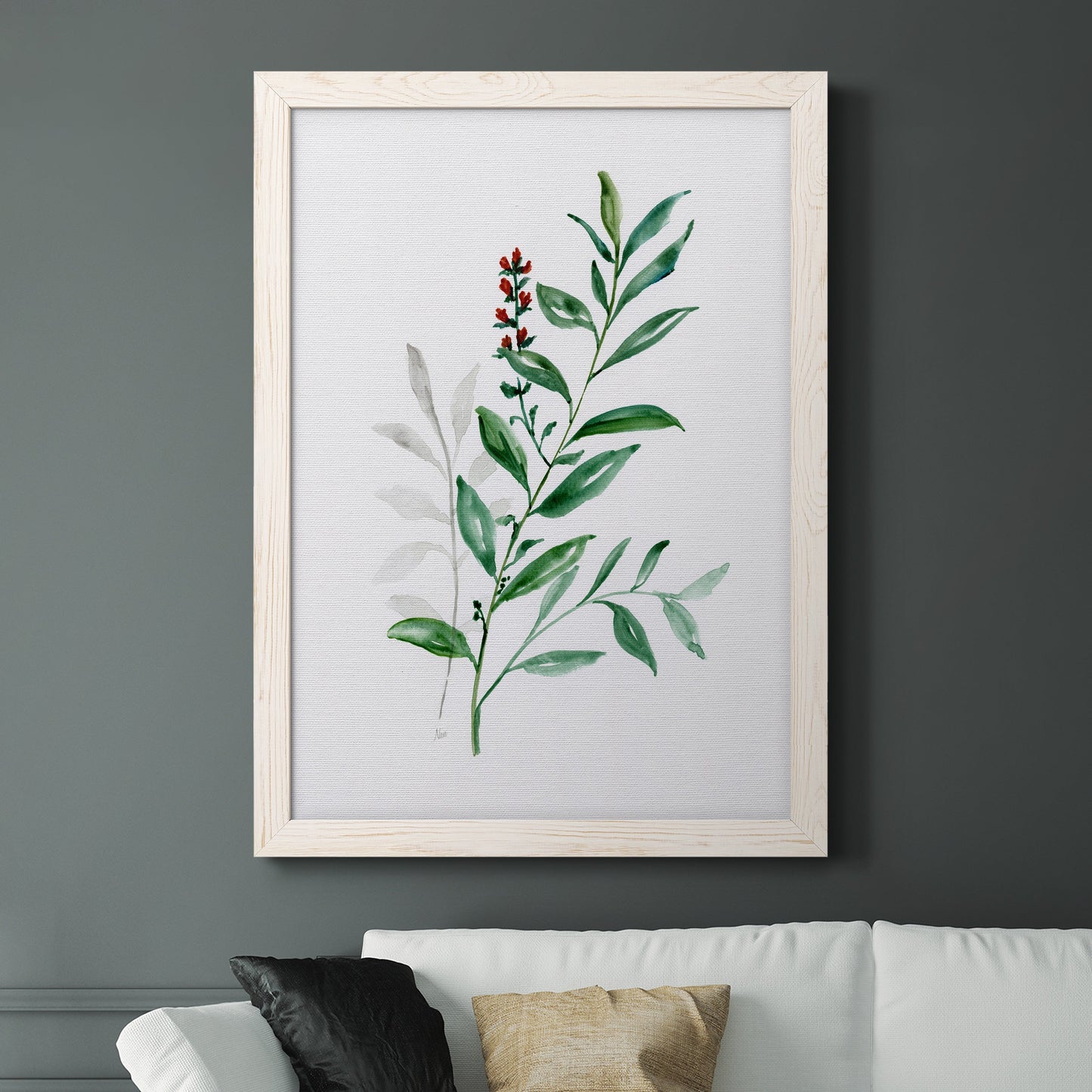 Freshly Picked III - Barnwood Framed Canvas Print